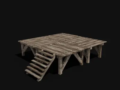 FIGHTING ARENA FIGHT BATTLE MEDIEVAL WAR TRAP BUILDER COLLECTION Low-poly 3D model