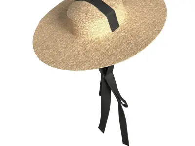 Ribbon Garden Hat 3D model