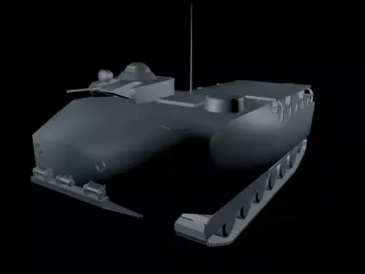 Amphibian Vehicle AAV7-A1 Free 3D model