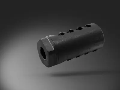 muzzle brake mou station 3D model