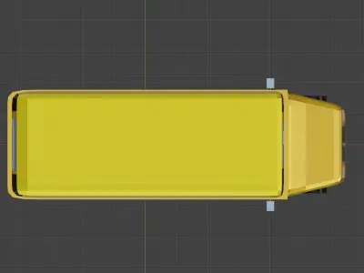 School Bus Low-poly 3D model 10