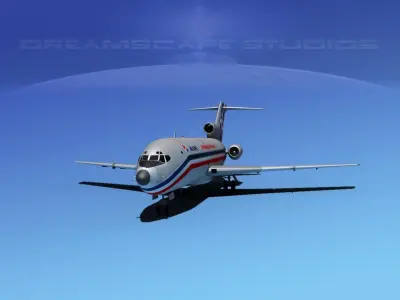 Boeing 727-100 Air Panama 3D model