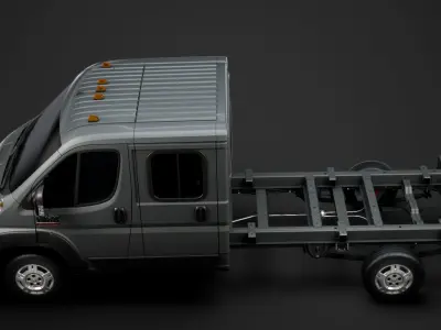 Ram Promaster Chassis Truck Crew Cab 4035 WB 2019 3D model