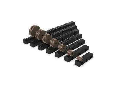 Multiple Gear Rack Set 3D print model