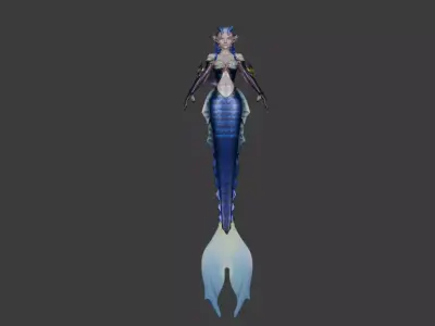 Mermaid  Fantasy 3D Character Model  3D model