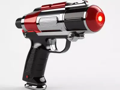Retro SciFi Ray Gun Blaster 3D model