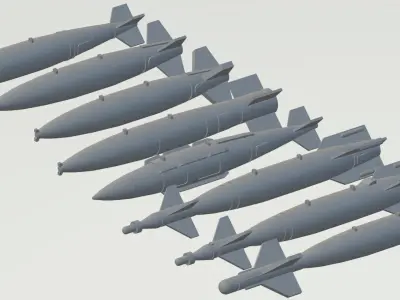 MK-84 BASED BOMBS 1-72 SCALE MODEL 3D print model