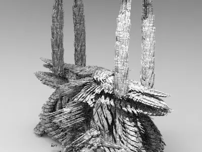 Fusion City Alien Bridge 1  3D model