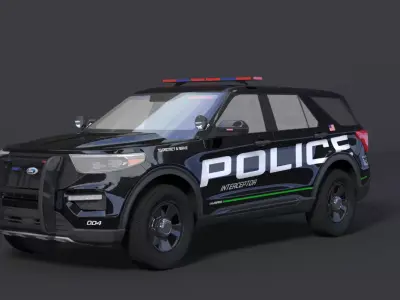 Explorer 2020 Police Interceptor 3D model
