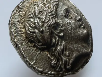 Ancient Greek Coin Game Ready Low-poly 3D model