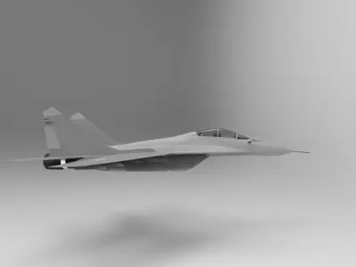 MIG 35 fighter 3D model