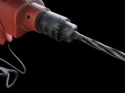 Drilling Machine Low-poly 3D model shop
