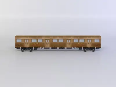 Subway train1 Low-poly 3D model