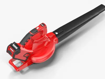 Leaf Blower Red Generic Low-poly 3D model