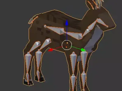 Deer deer Free low-poly 3D model