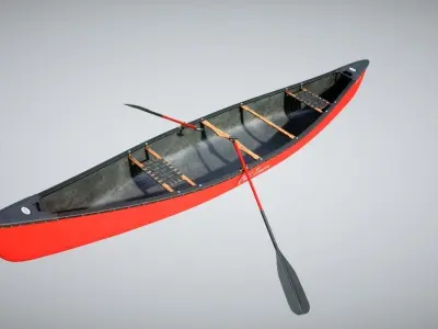 Canoe 3D model