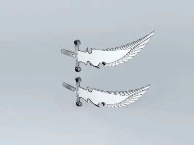 sabre pair of swords Free 3D model