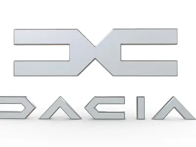 dacia new logo 3D model