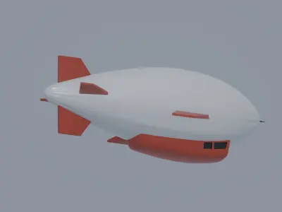 Airship 3D model get