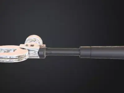 Low Poly Stylized Ratchet Tool Game Ready 3D Model Low-poly 3D model