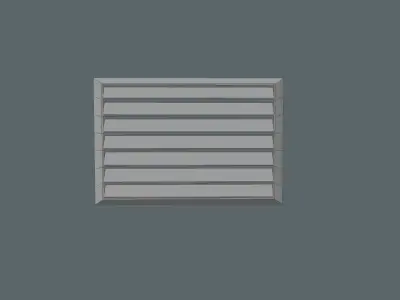ventilation grid Free low-poly 3D model