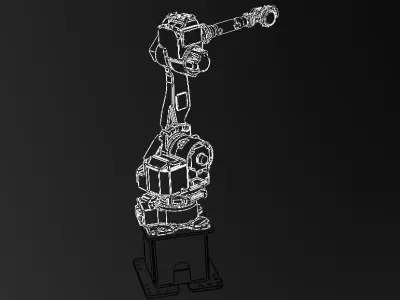Nachi MC50 Robot W Stand Free 3D model
