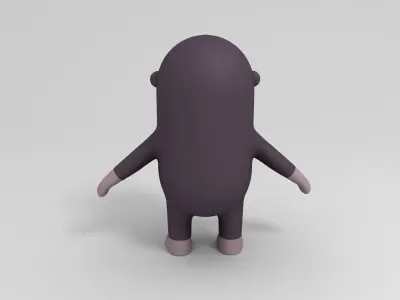 Cartoon Gorilla 3D model