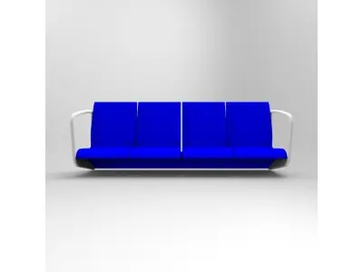 Metro seats 3D model