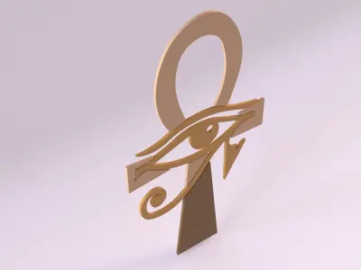 Egyptian Symbols - 016 Low-poly 3D model