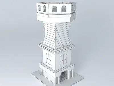 small archer tower Free 3D model