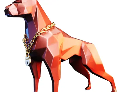Pitbull sculpte 3D model