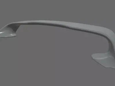 Car Spoiler 07 Low-poly 3D model