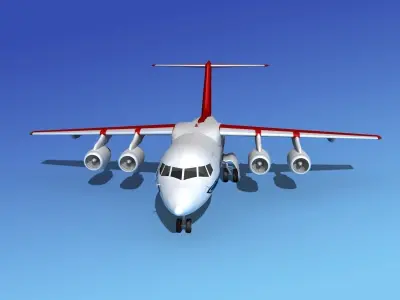 BAe 146-100 RAF Royal Transport 3D model