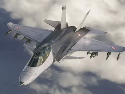Fighter jet  Low-poly 3D model by Sirios-X