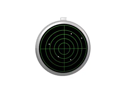 Radar v1 002 Low-poly 3D model
