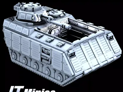 Apex Guardian Troop Transport Grim Dark style original Design 3D print model