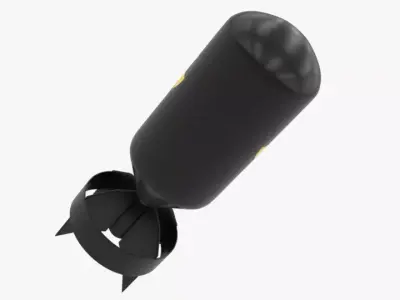 Nuke Bomb Cartoon Weapon 3D model