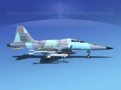Northrop F-5E Tiger V06 USAF 3D model