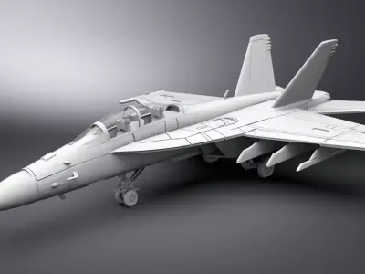 FA 18 Super hornet scale model 3D print model