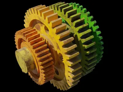 Gear 3D models Low-poly 3D model