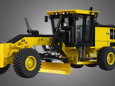 JD - 870GGP - Motor Grader Free 3D model