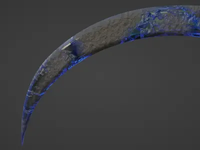 Cronus Sickle - Blue 3D model