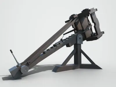 MEDIEVAL Ballista and Catapult 3D Model Pack