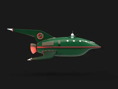 Futurama spaceship 3D model