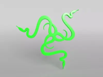 Razer Logo v2 001 Free low-poly 3D model