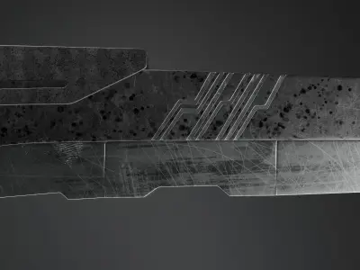 sword Low-poly 3D model 23