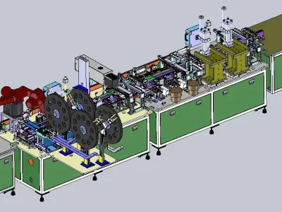 B235 plug automatic assembly laser welding machine 3D model