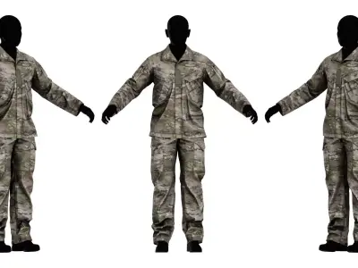 CRYE PRECISION GB4 FIELD UNIFORM Low-poly 3D model