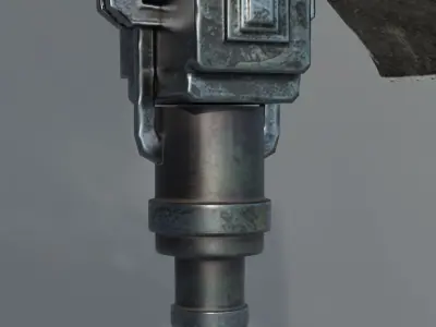 Double Sided Hammer Low-poly 3D model