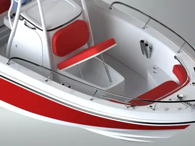 Boston Whaler Concept Design Center Console Boat 3D model